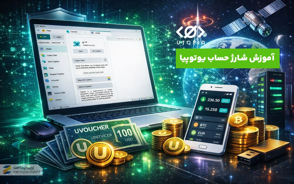 آموزش شارژ حساب یوتوپیا (Utopia) به زبان ساده