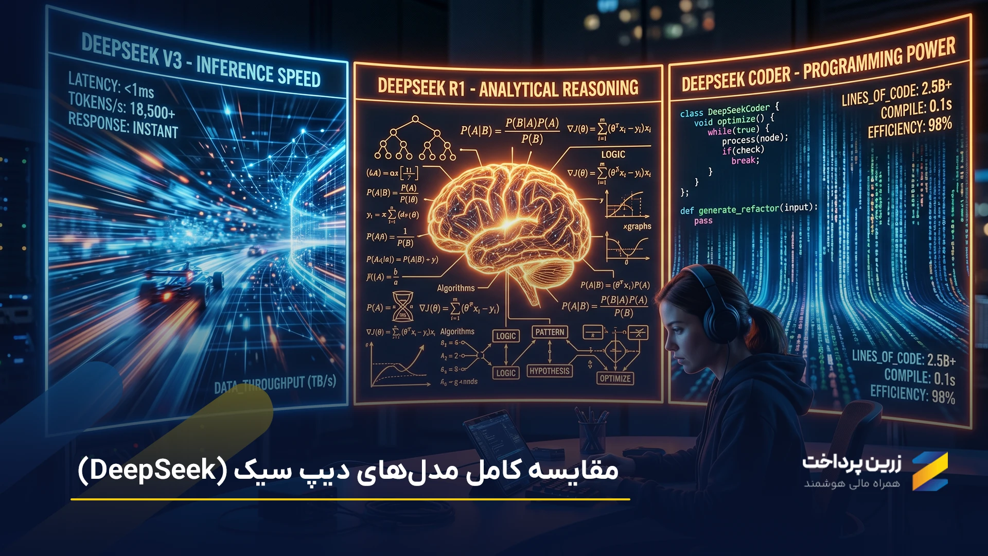 مدل‌های دیپ سیک (DeepSeek) و تفاوت آن‌ها + مقایسه کامل کاربردی