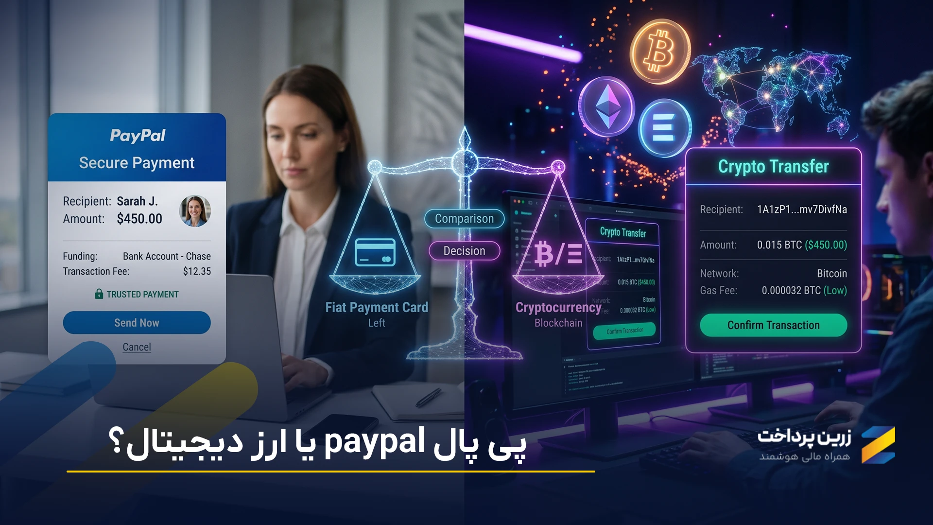 پی پال paypal یا ارز دیجیتال؟بررسی کامل و تخصصی تفاوت ها برای بهترین انتخاب