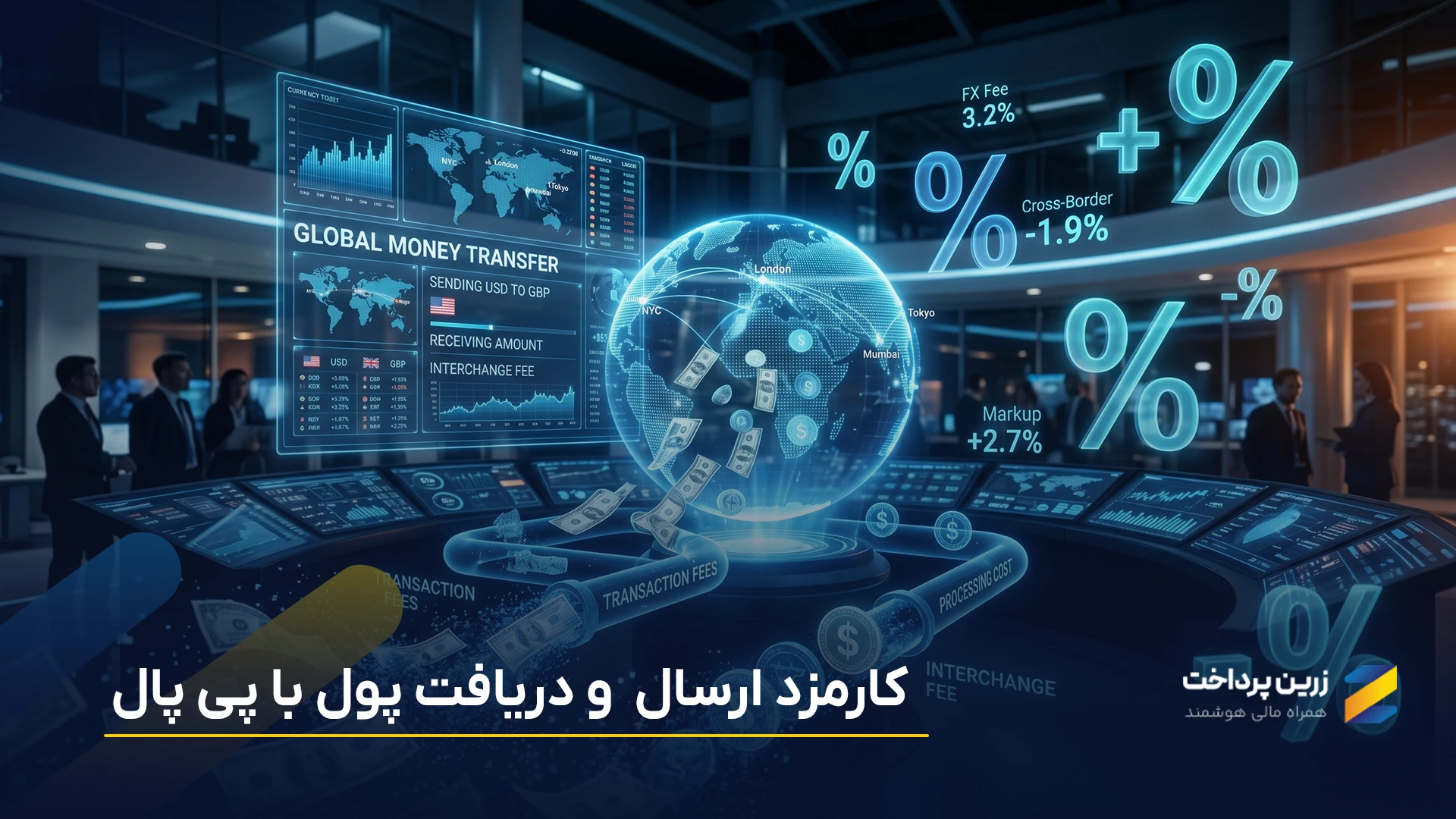 انواع کارمزد پی پال PayPal چیست؟ بررسی کامل هزینه‌های انتقال، دریافت و تبدیل ارز