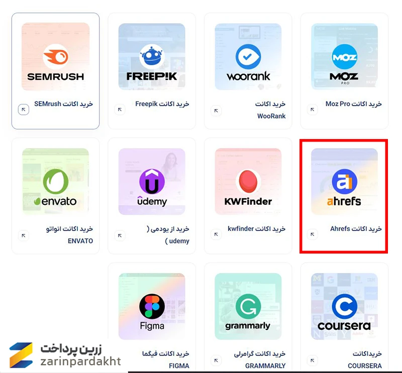 خرید Ahrefs از ایران