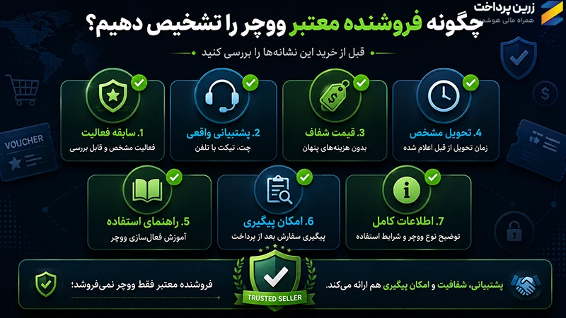 چگونه فروشنده معتبر ووچر را تشخیص دهیم؟