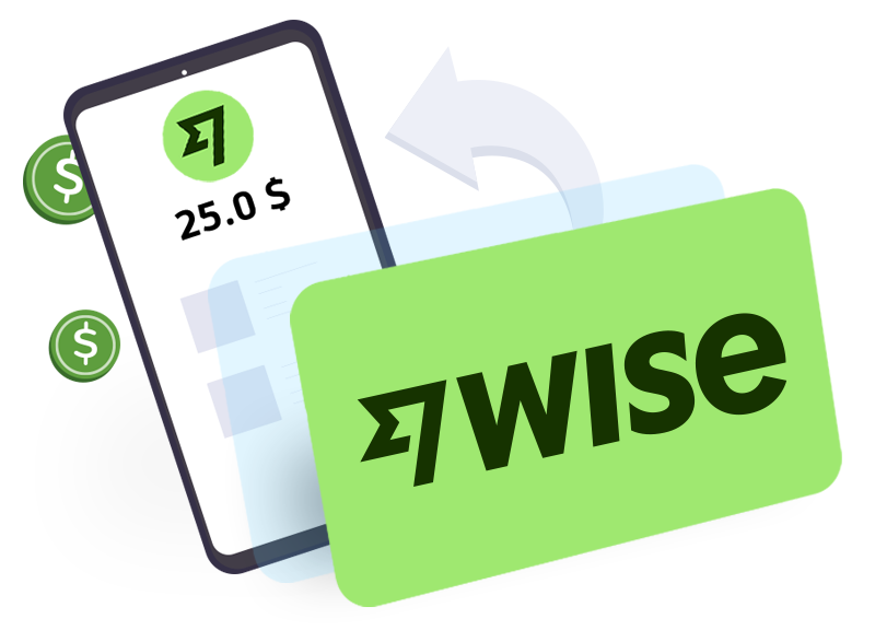 شارژ حساب وایز Wise