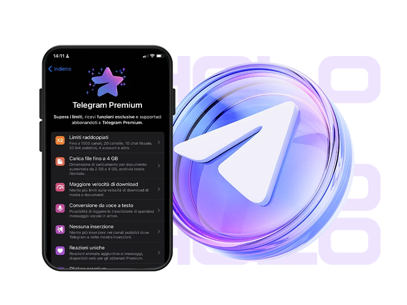 خرید تلگرام پرمیوم Telegram Premium ارزان و سریع