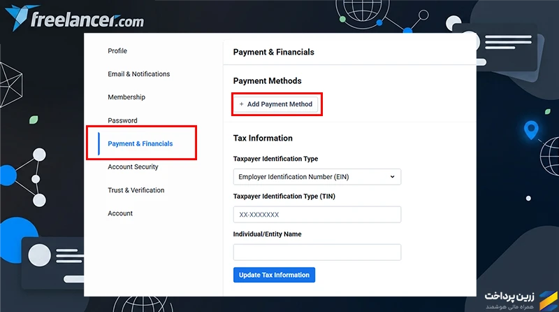 روشهای برداشت درآمد از Freelancer.com