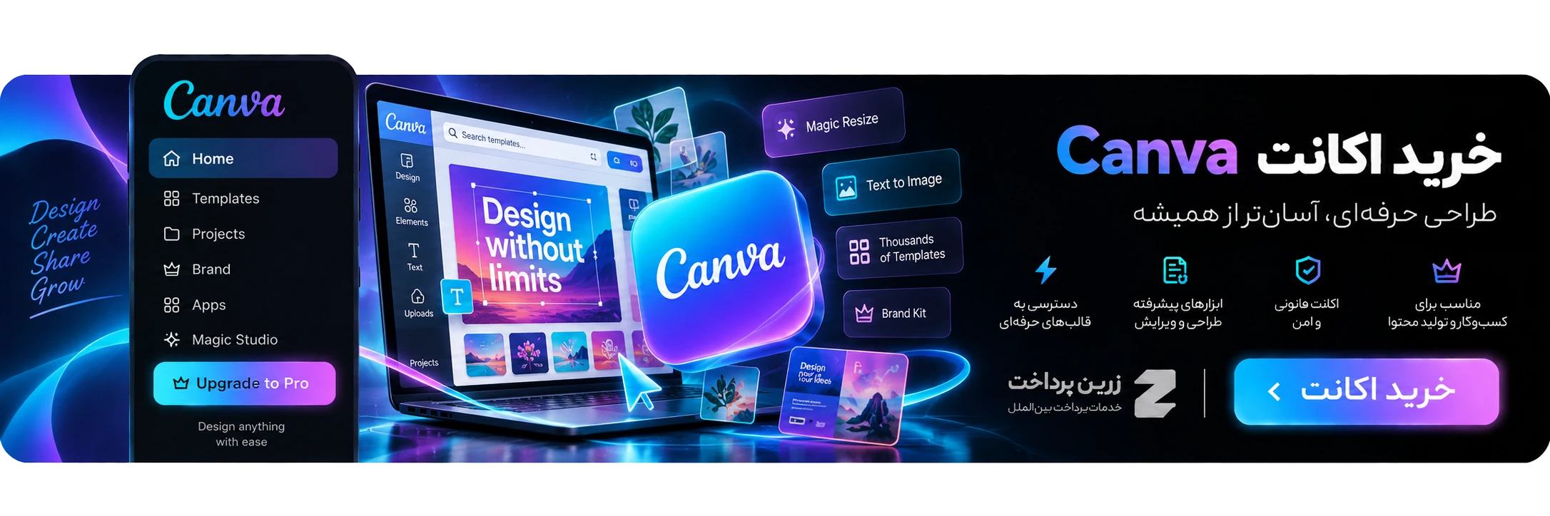 خرید اکانت کانوا canva