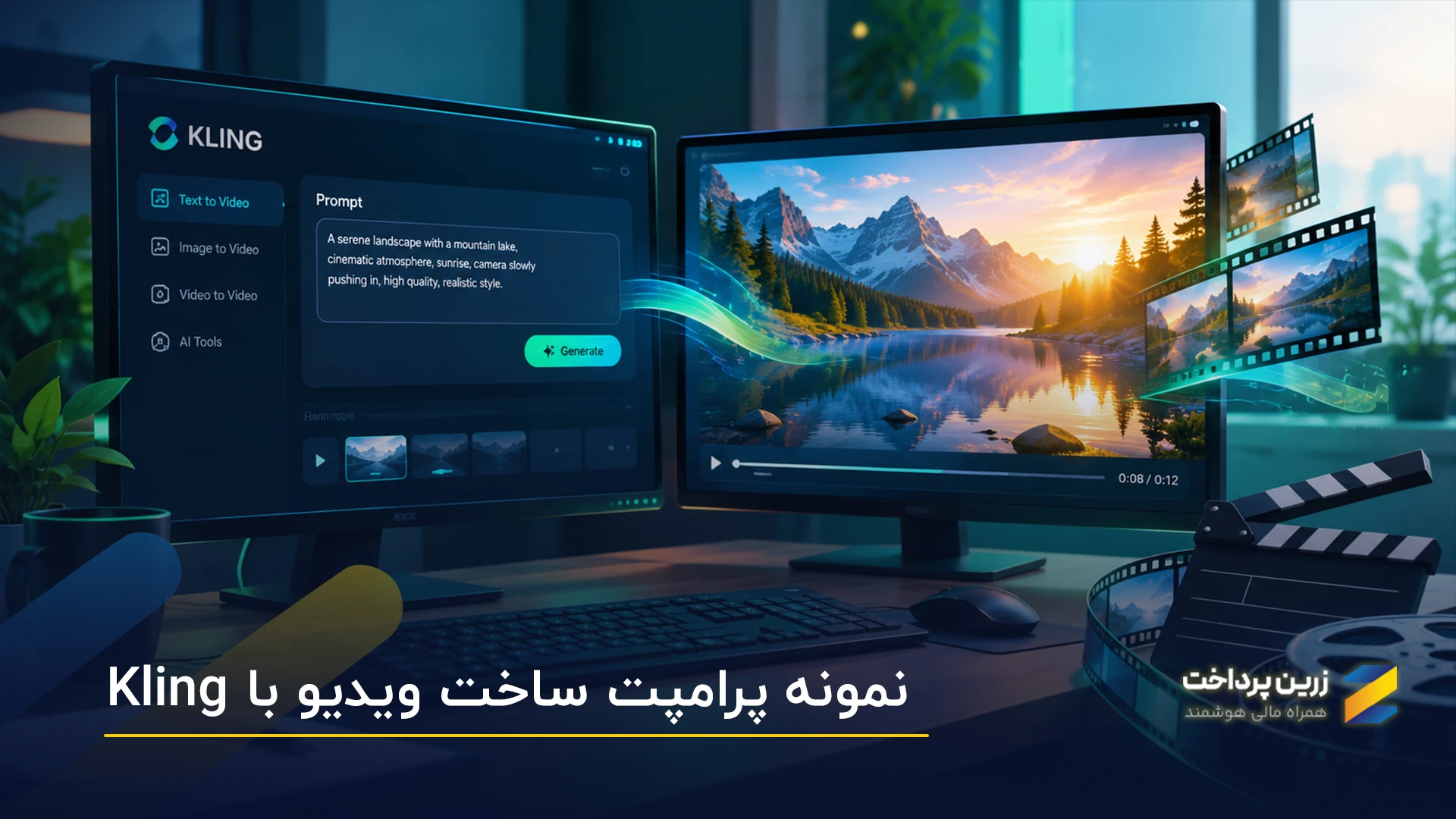 نمونه پرامپت هوش مصنوعی کلینگ (Kling AI)| بهترین پرامپت ها برای ساخت ویدیو محصول