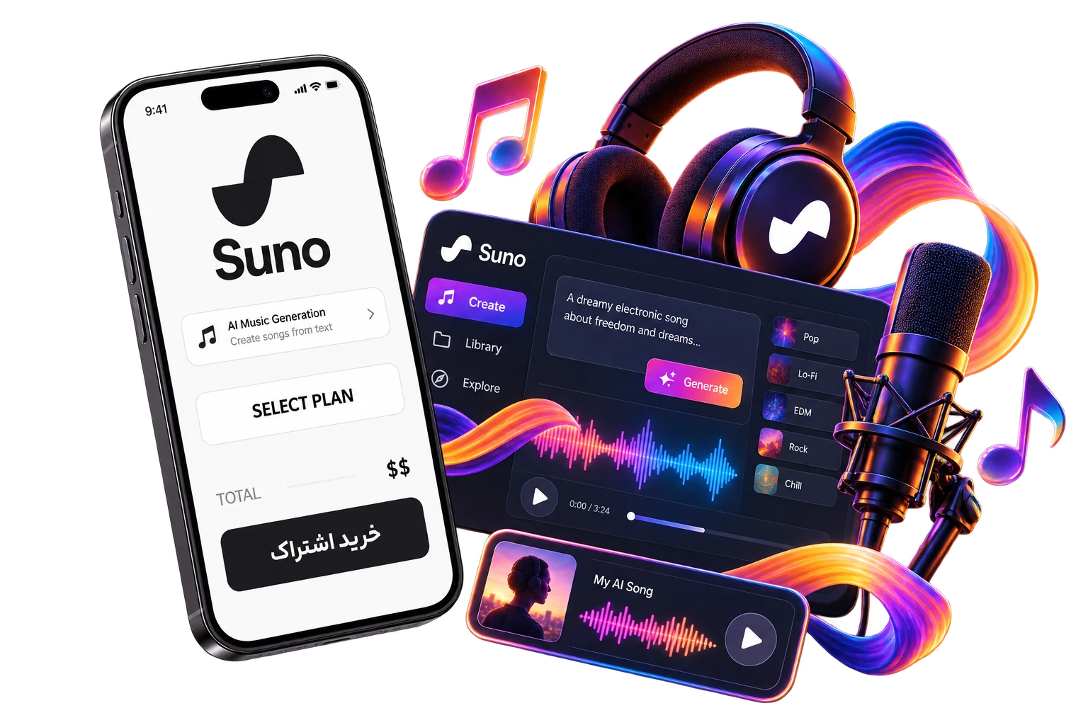 خرید اکانت سونو suno